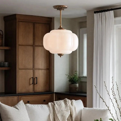 Translation missing: de.Nordic Vintage Glass Pendant Lamp for Dining Room, White / Warm Light, Ceiling Fixtures, Grönlia Elegant
