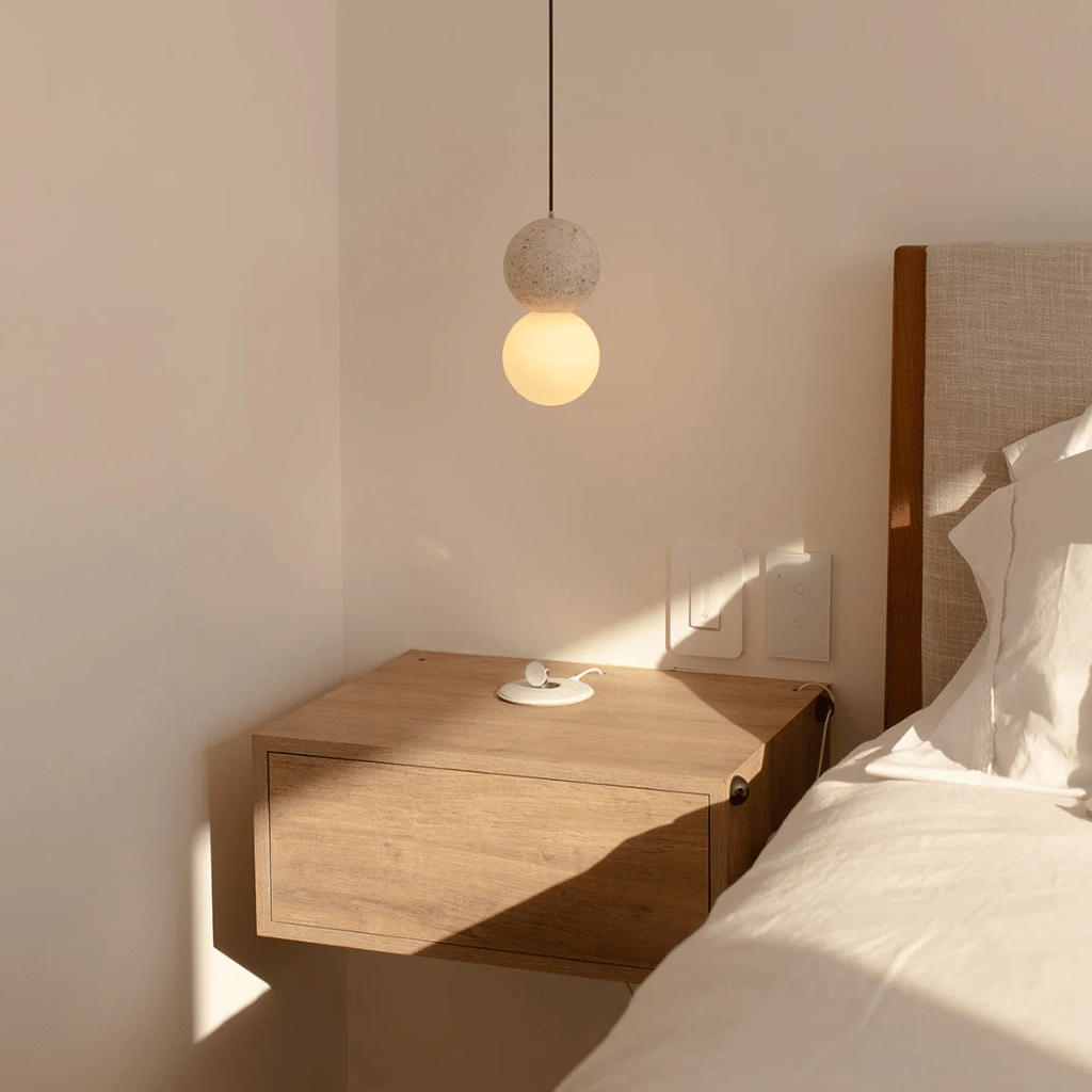 Nordic Terrazzo Pendant Light for Dining and Bedroom, Ceiling Fixtures, Grusten Minimalist