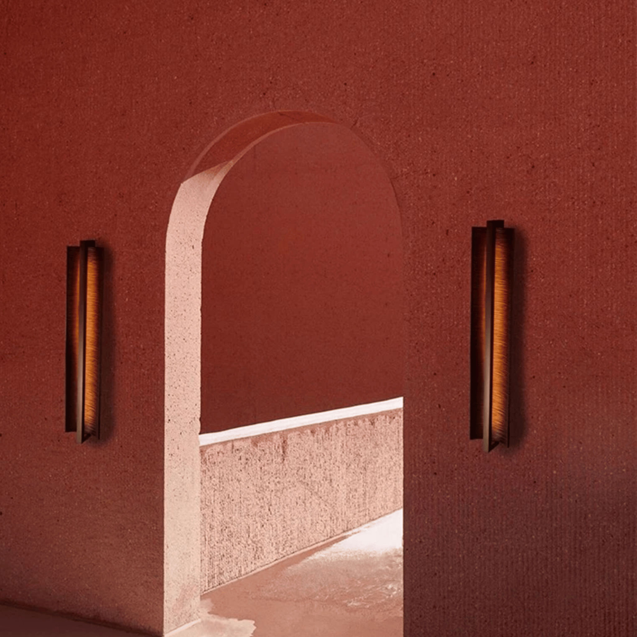 Resin Art Deco Wall Sconce Warm Ambient LED Lights, Light Fixtures, Kveld Nordic Design