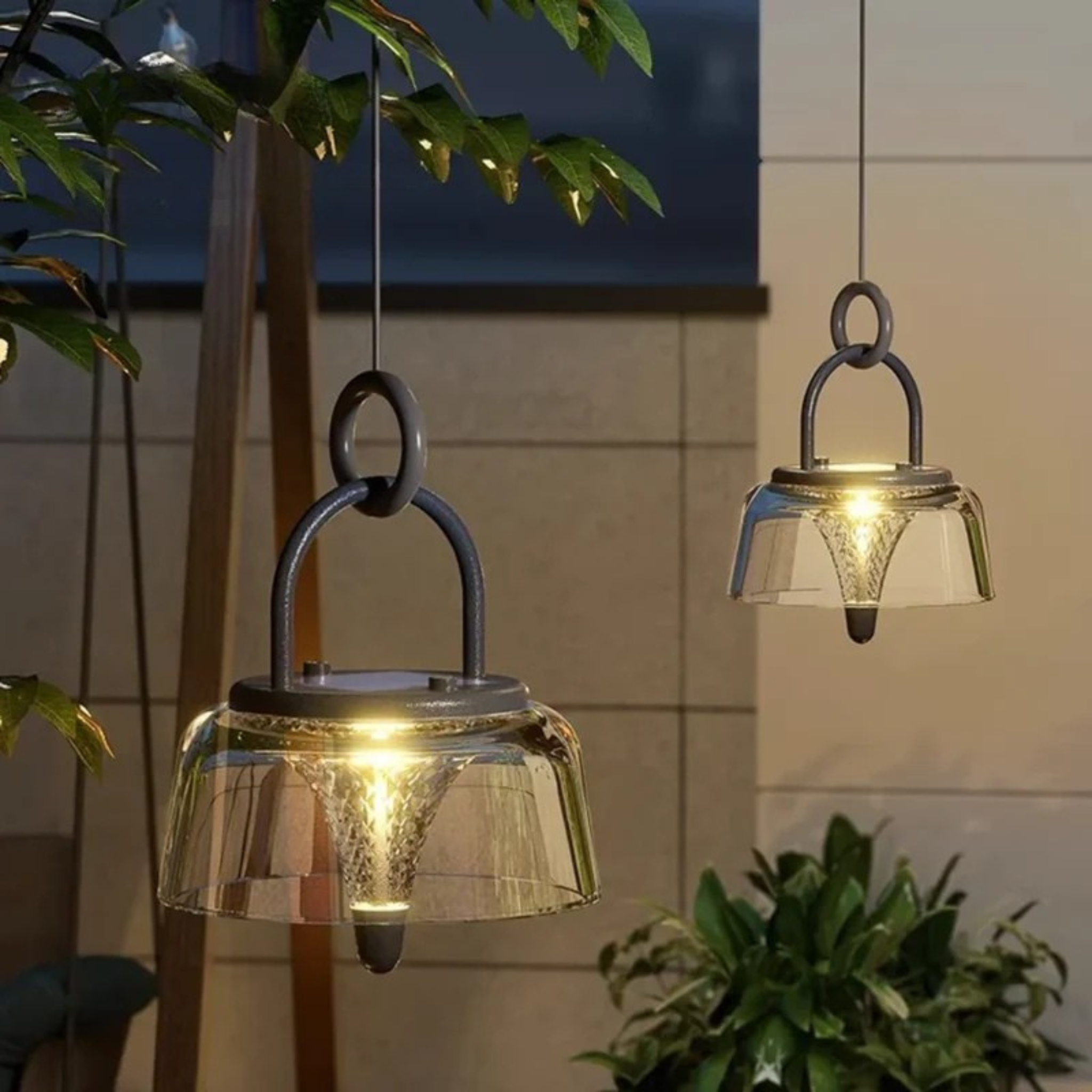 Solar Outdoor LED Patio Lantern Waterproof Skonne, Landscape Pathway Lighting, Kvelda IP65
