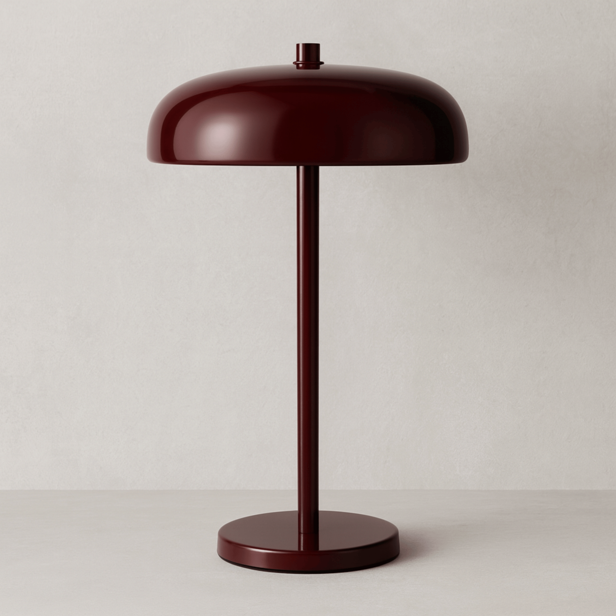 Wine Red, Table Lamps, Kvella Rechargeable Dimmable Iron Touch Lamp