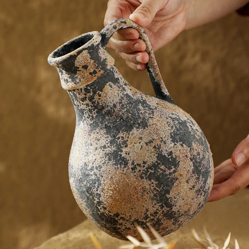 Rustic Nordic Ceramic Vase for Dried Pampas Grass, Vases, Leira Earthenware Flowers