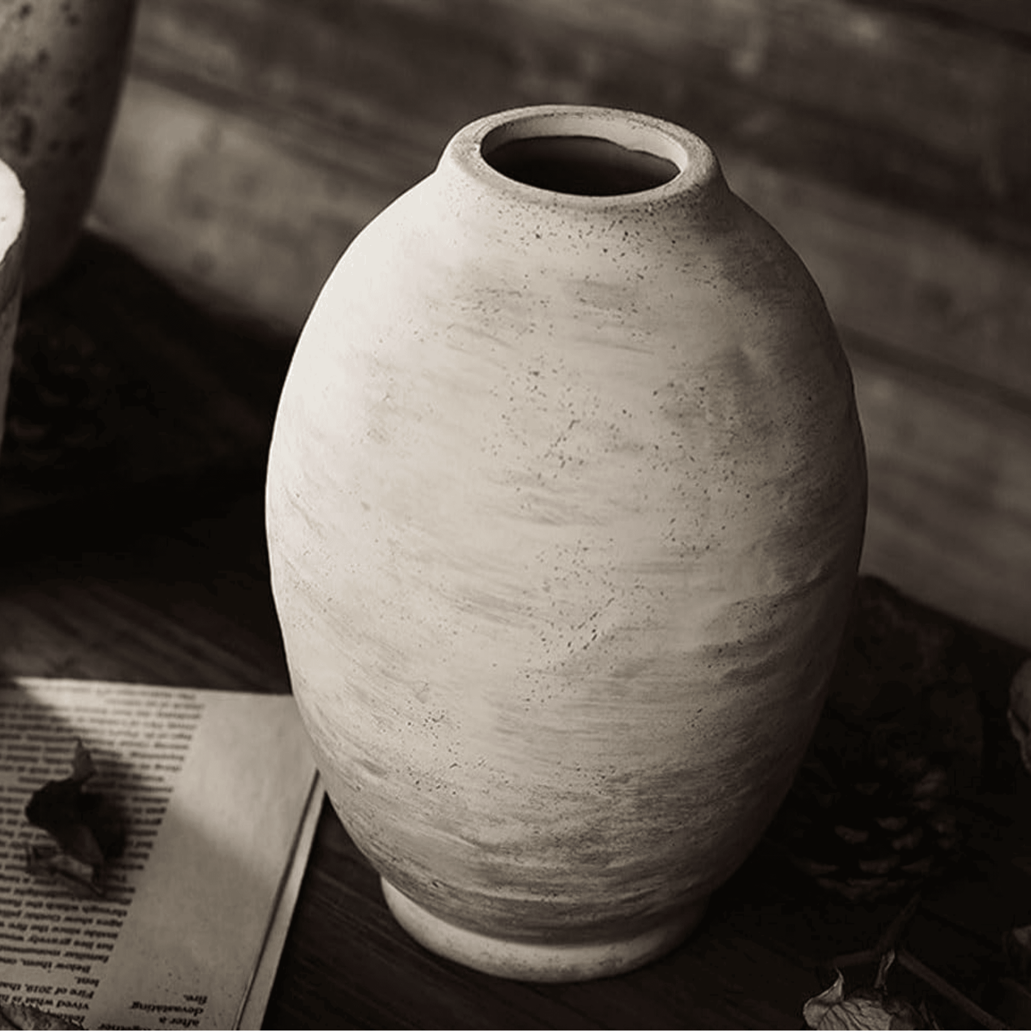Leirvik Artisan Ceramic Vase for Nordic Home Decor, Vases, Rustic Handmade