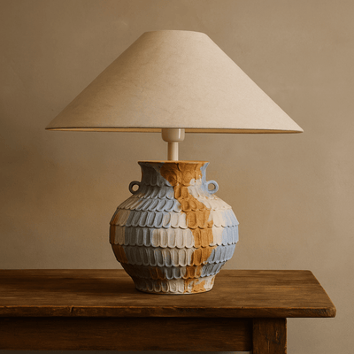 Translation missing: de.Lervik Handcrafted Ceramic Table Lamp for Bedroom, Lamps, Vintage