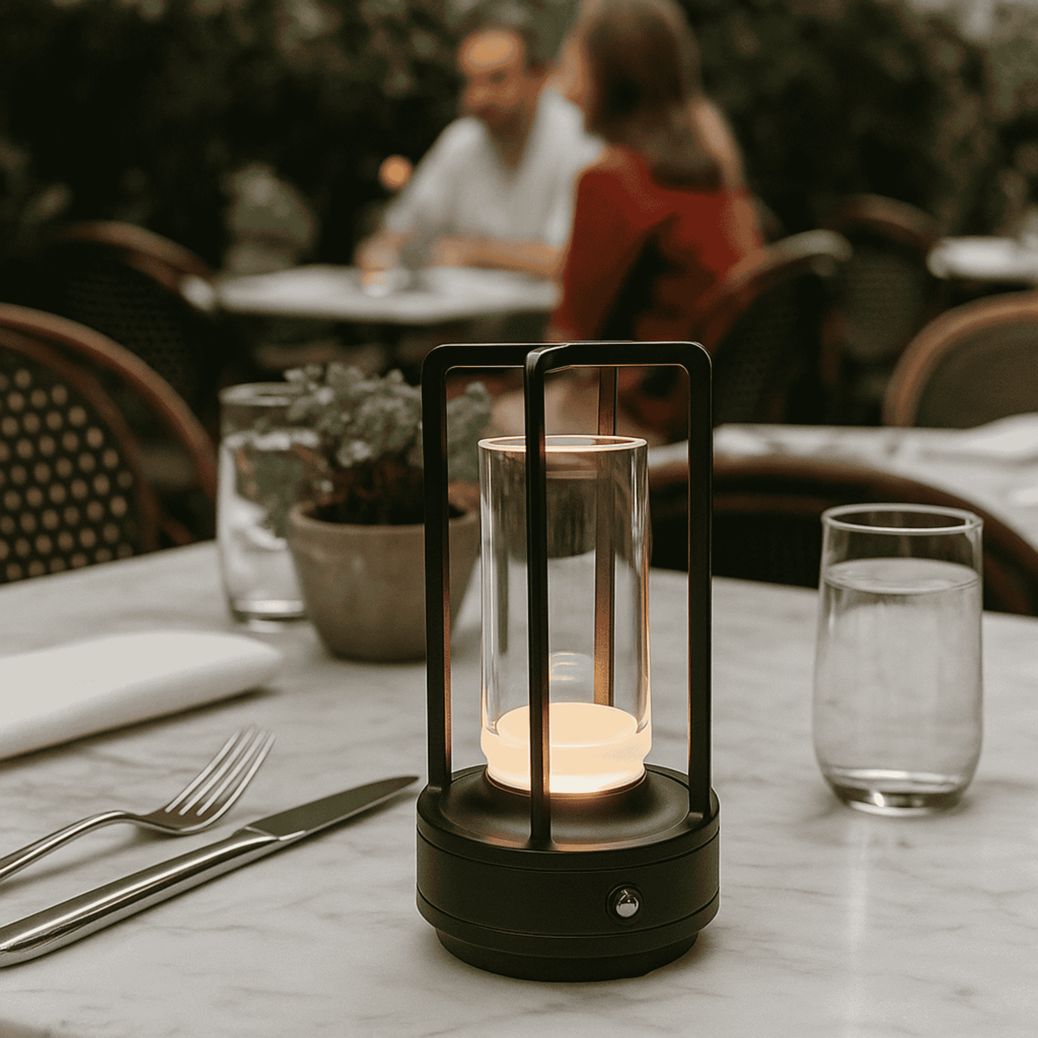 Lysa Cordless Table Lamp — USB Rechargeable LED, Lamps, Dimmable