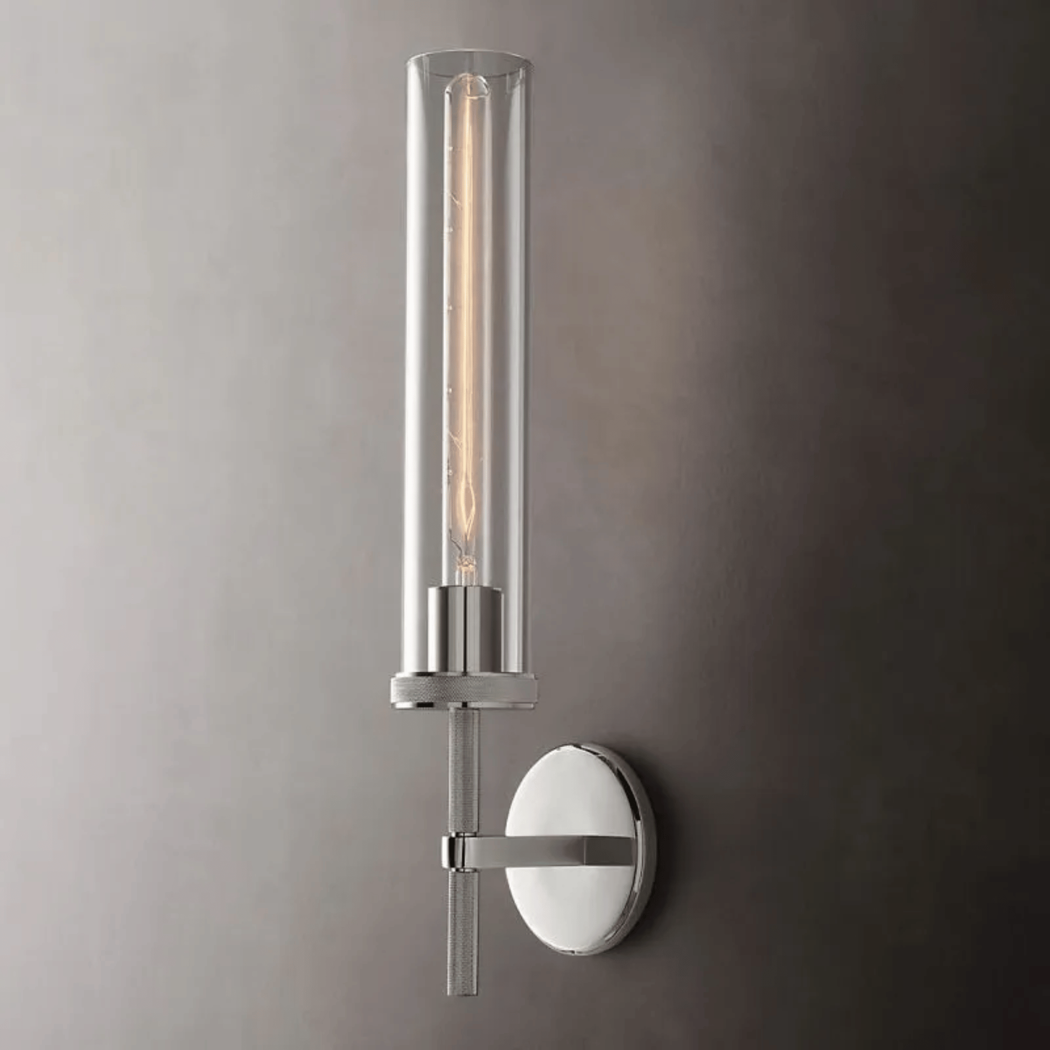 Modern Brass Crystal Wall Sconce - Warm 3000K Glow, Light Fixtures, Lyseld