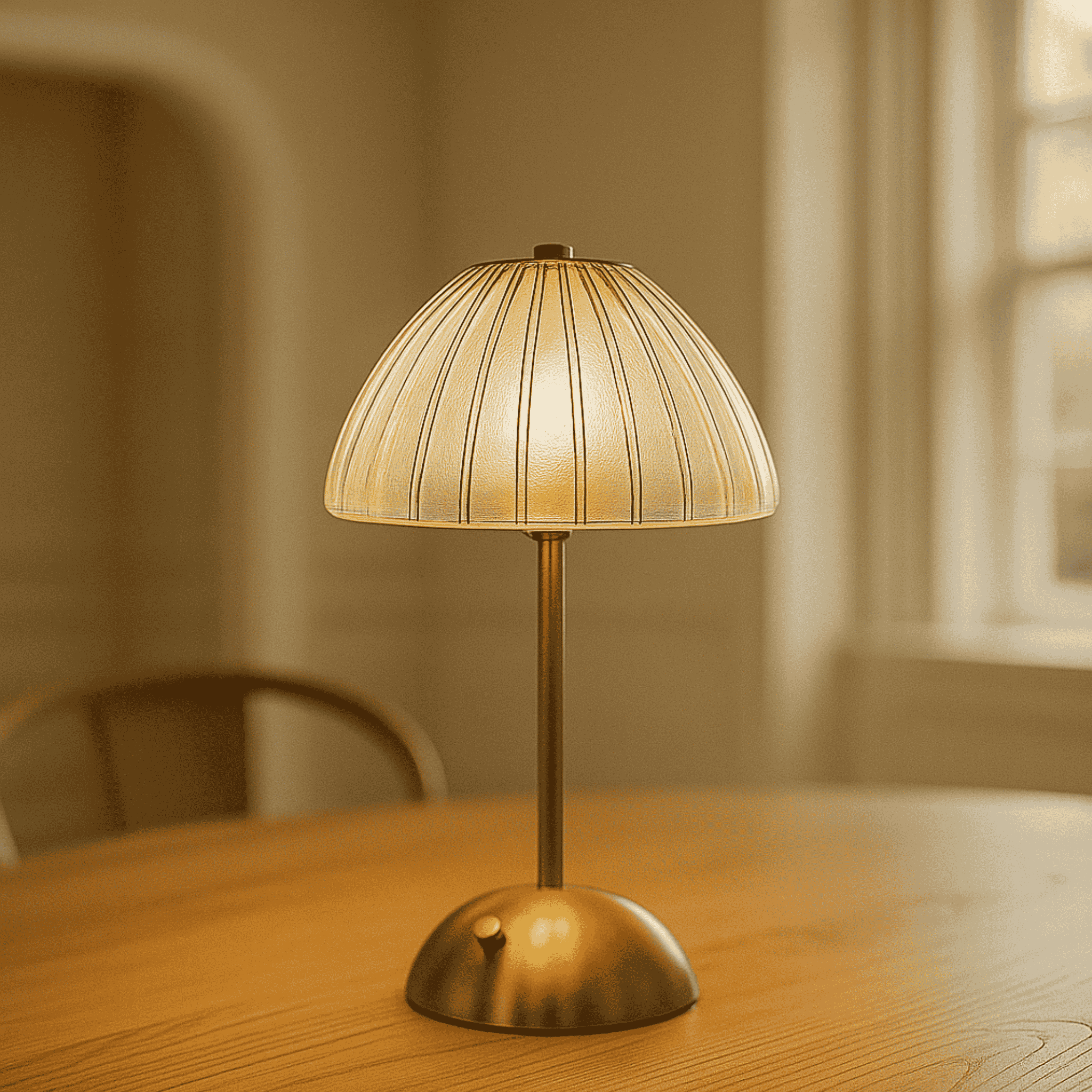 Rechargeable Crystal Table Lamp with Touch Control, Orb, Lamps, Lysglass Dimmable Cordless
