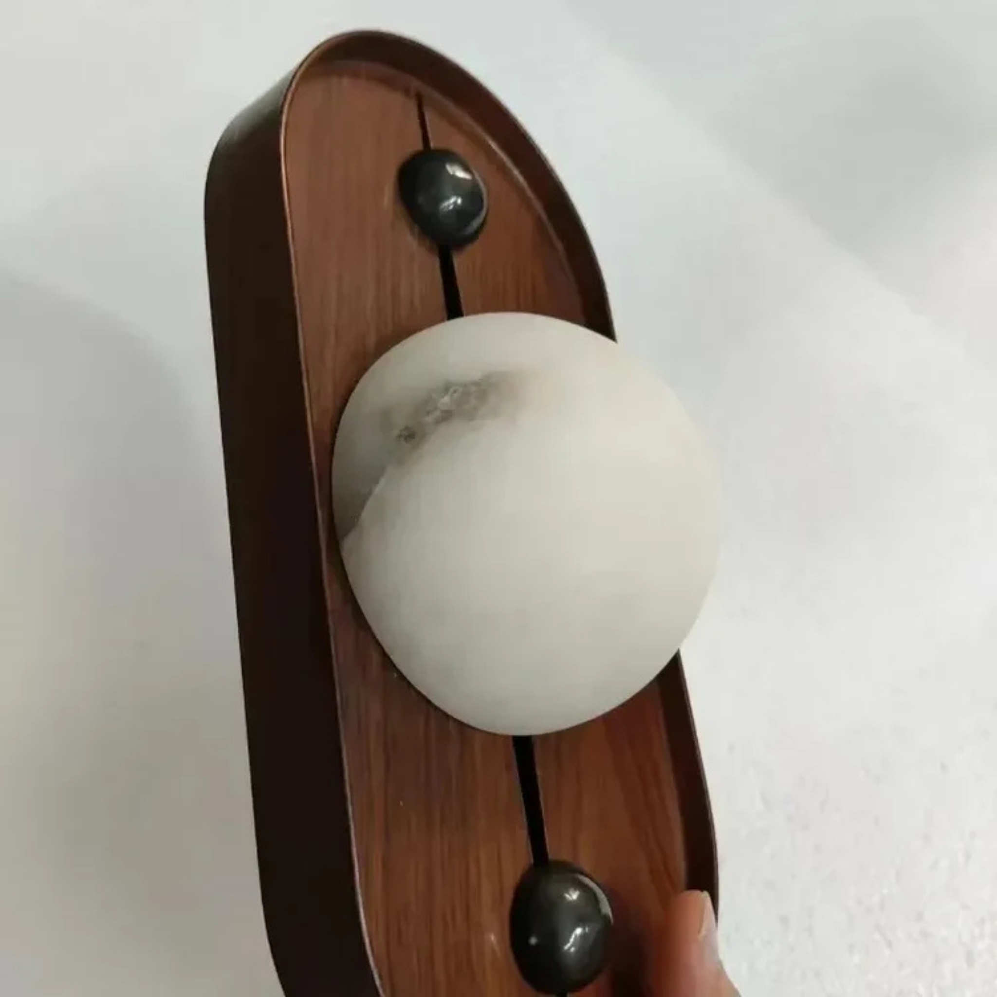 Natural Marble Wall Lamp with Built-In LED Light, Fixtures, Marveld Minimalist Sconce