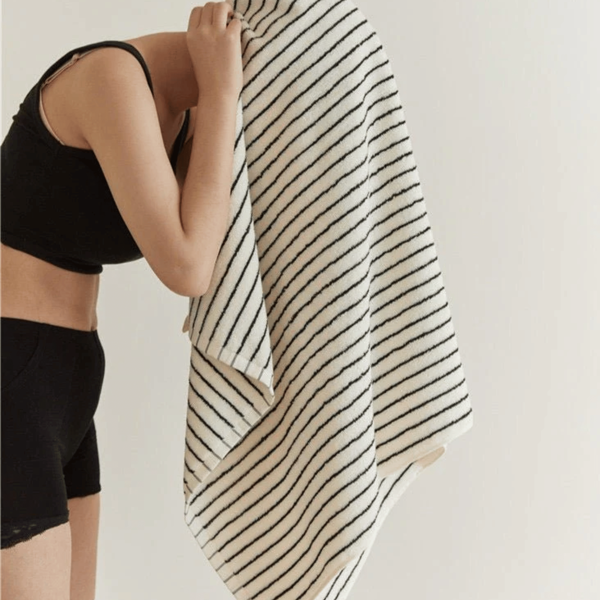Soft Retro Stripe Cotton Towel — Face & Bath Set, Towels, Randvik Combed Striped