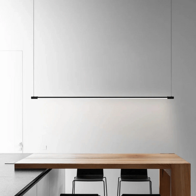 Translation missing: de.Rekke Linear LED Pendant Light for Modern Kitchens, Warm light, Ceiling Fixtures, Aluminum Black