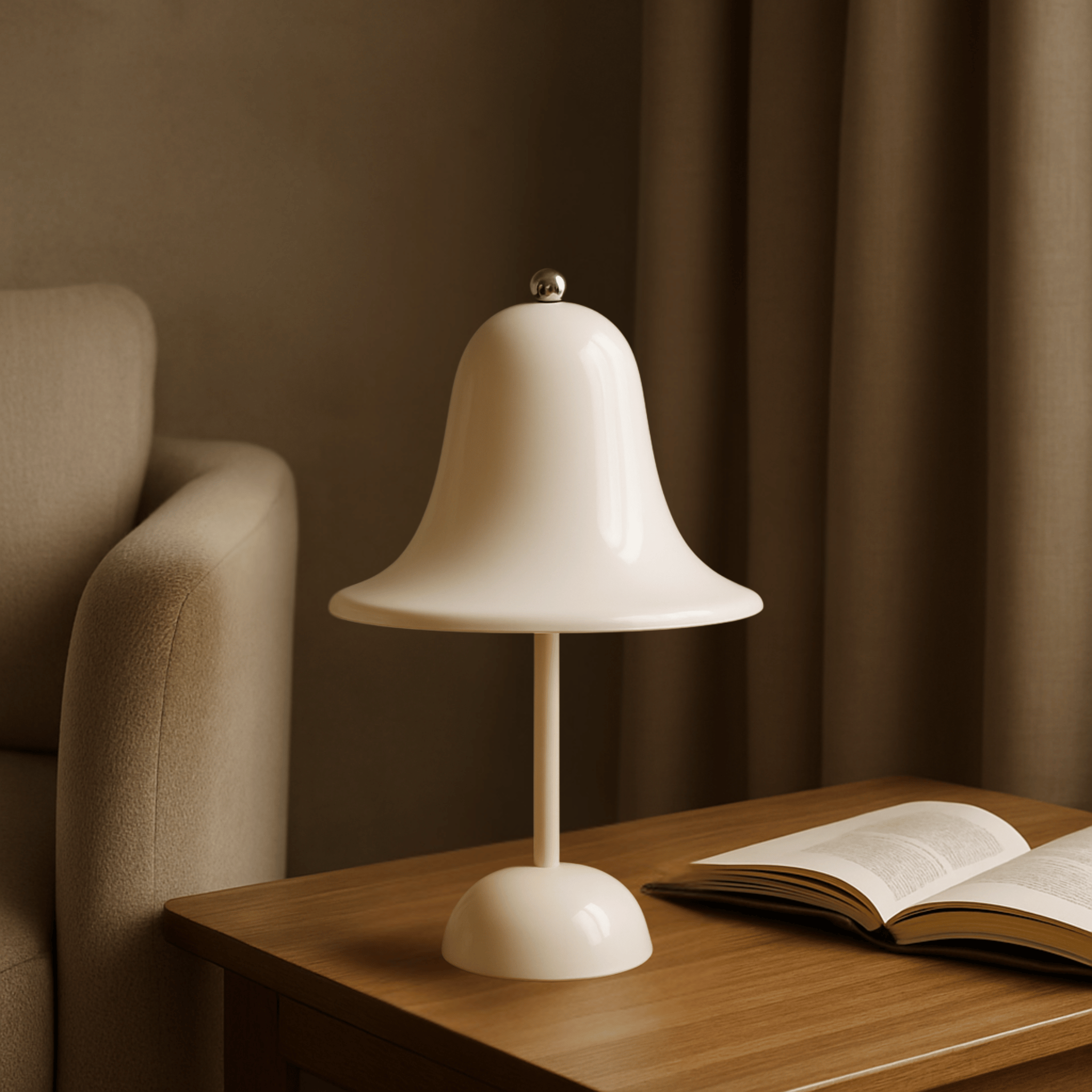 Cordless LED Table Lamp with Touch Dimmer | Skonne, White, Lamps, Ringla Rechargeable