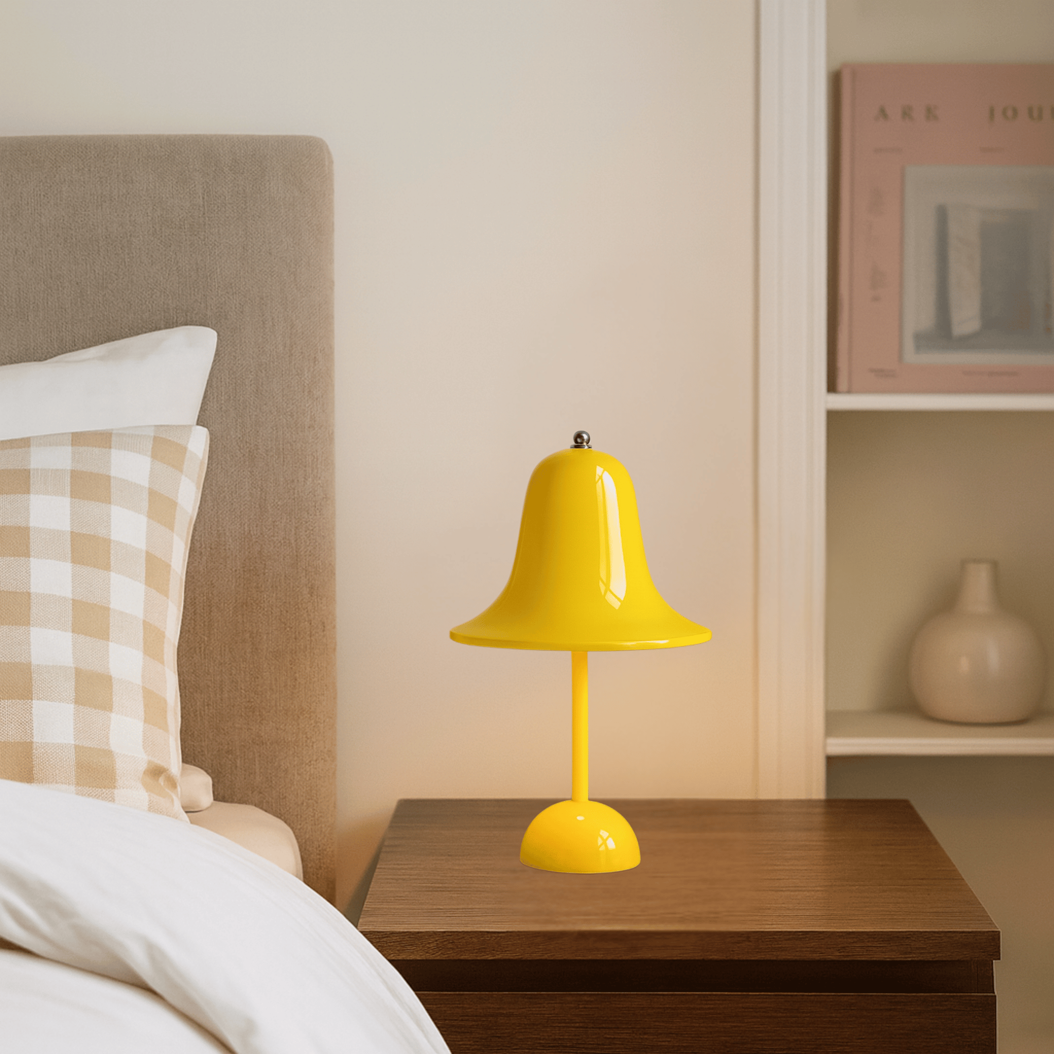 Cordless LED Table Lamp with Touch Dimmer | Skonne, Yellow, Lamps, Ringla Rechargeable