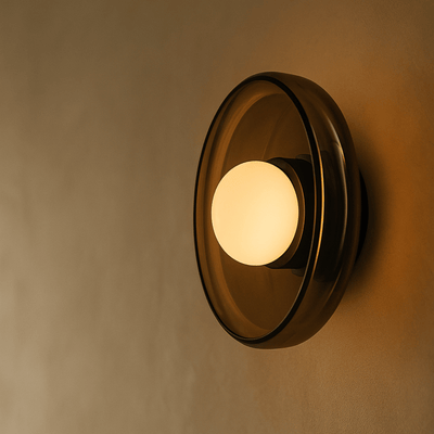 Translation missing: de.Rolys French Glass Wall Sconce for Ambient Lighting, Oilve Green, Light Fixtures, Stained
