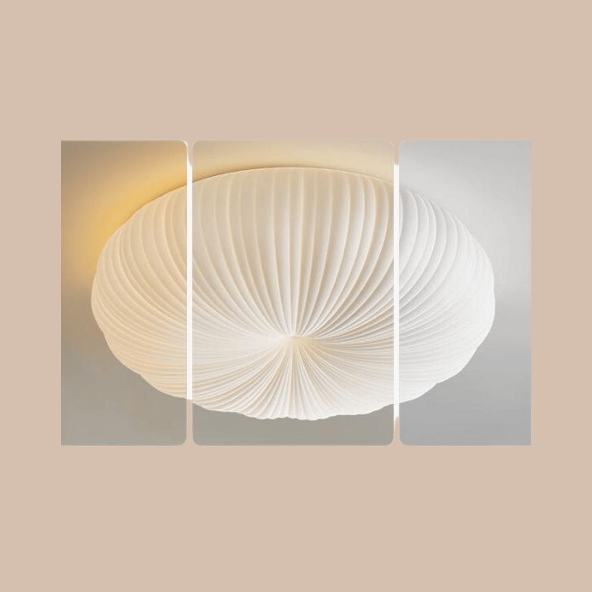 Rundlys Pumpkin LED Ceiling Light for Living Rooms, Fixtures, Flush Mount
