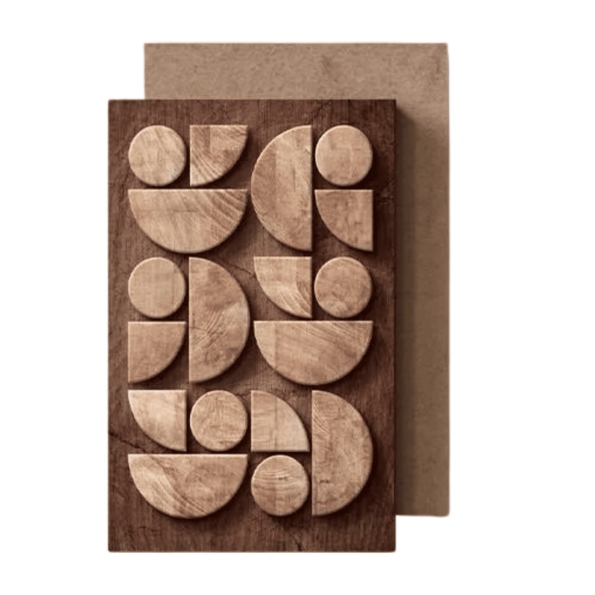 Decorative Wooden Mural LED Wall Lamp Nordic Style, Medium, Light Fixtures, Skogmal Ambient