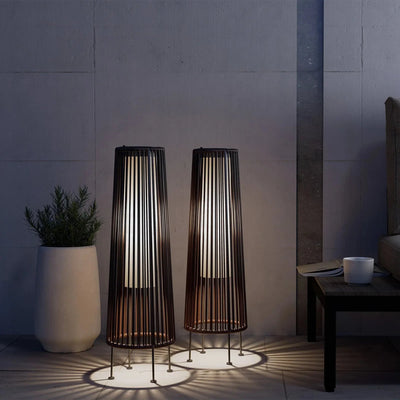 Translation missing: de.Solar Wicker Garden Light Set by Skonne — of 2, Landscape Pathway Lighting, Solkorg Outdoor