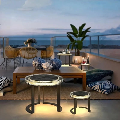 Translation missing: de.Solar Powered Garden Table with LED Lights | Skonne, Landscape Pathway Lighting, Solkveld Outdoor