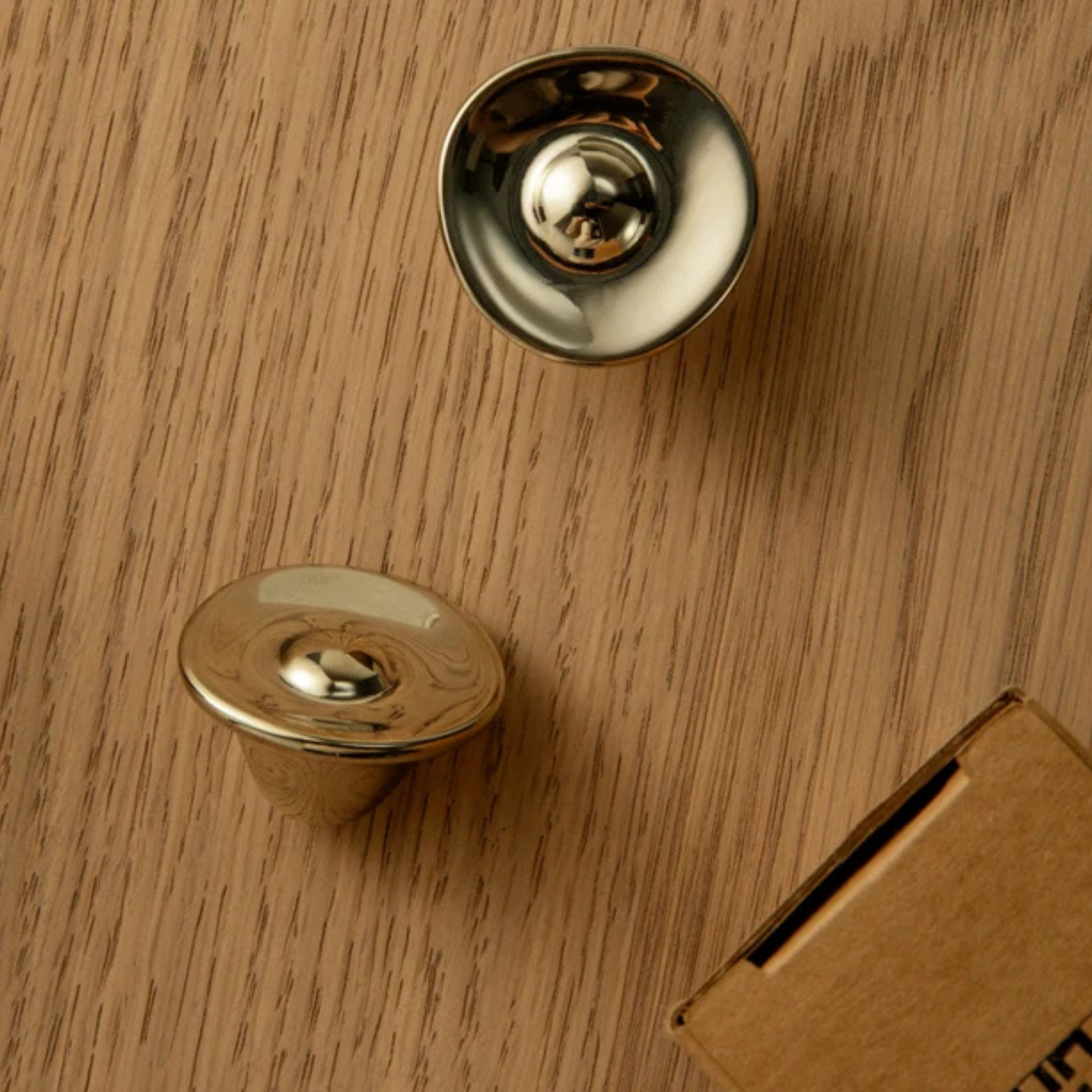 Solid Brass Mushroom Cabinet Knob — Nordic Design, 1Pc, Knobs & Handles, Soppla for Cabinets