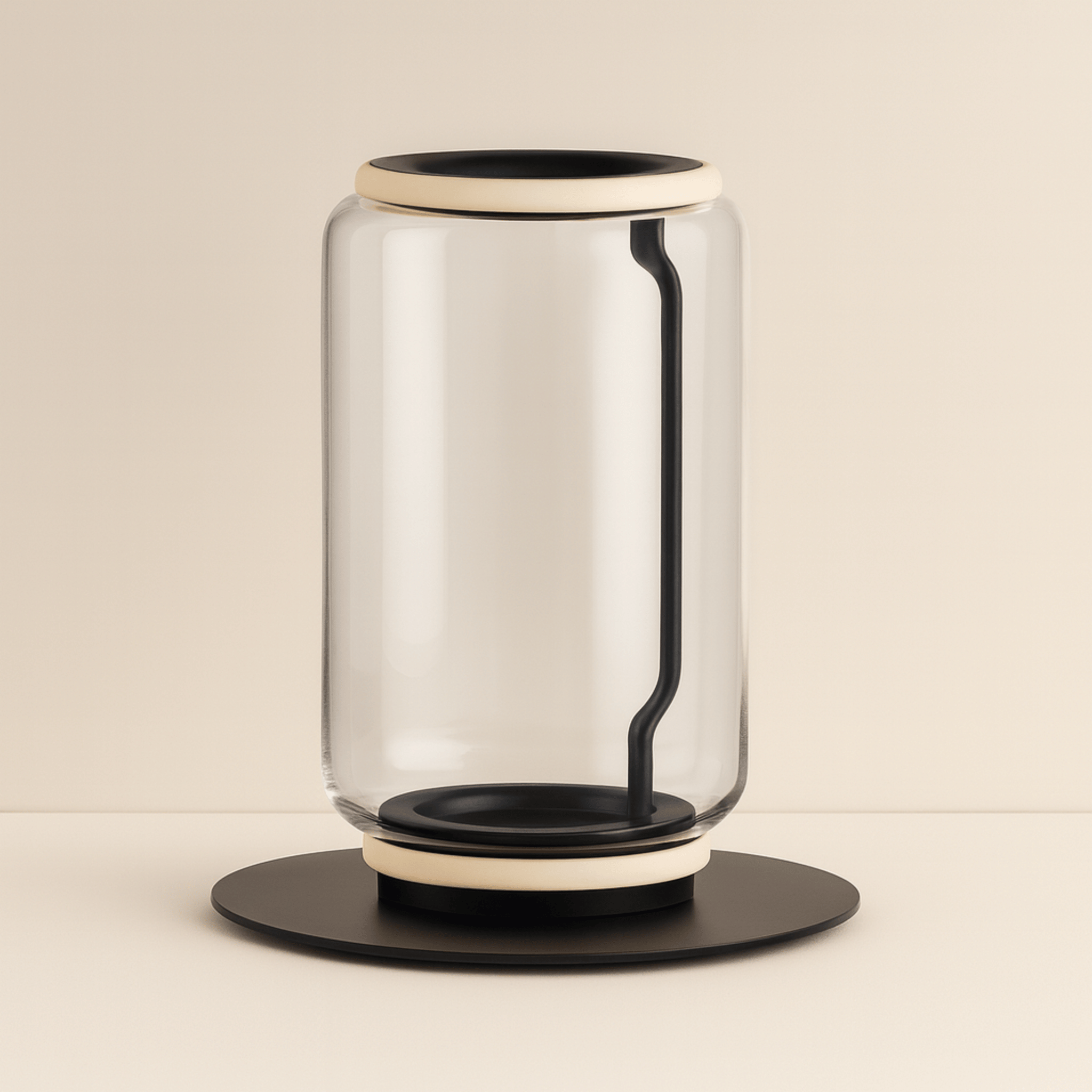 Hand-Blown Glass Column Floor Lamp - Skonne Design, Table, Lamps, Stava Stacked