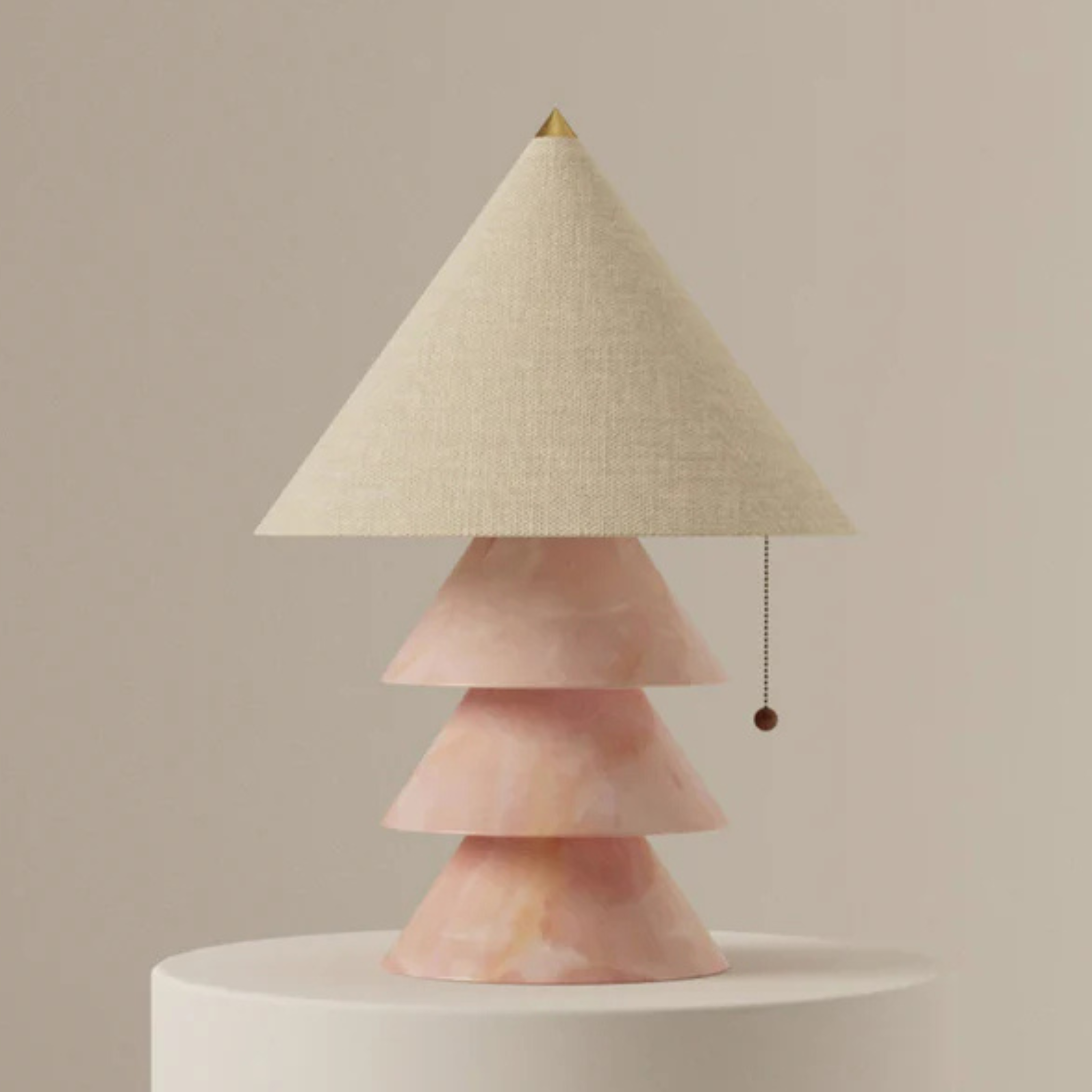 Marble Jade Table Lamp Sculptural Nordic Design, Lamps, Steinglo