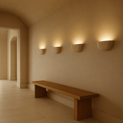 Translation missing: de.Steinvar Natural Travertine Sconce — Nordic Light, Wall Fixtures, Stone
