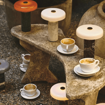 Translation missing: de.Portable Marble Table Lamp Touch Dimmer by Skonne, Lamps, Stenglo Rechargeable Dimmable