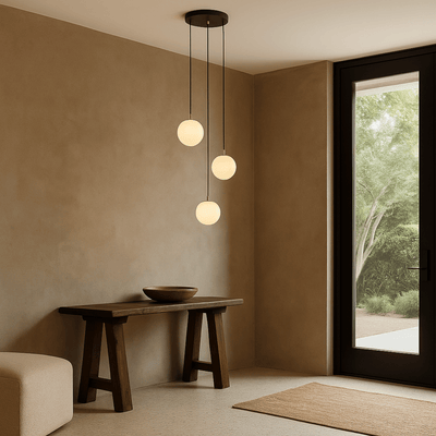 Translation missing: de.Stigna LED Stair Chandelier Acrylic Sphere Light, 3 heads / Cold White, Chandeliers, Modern