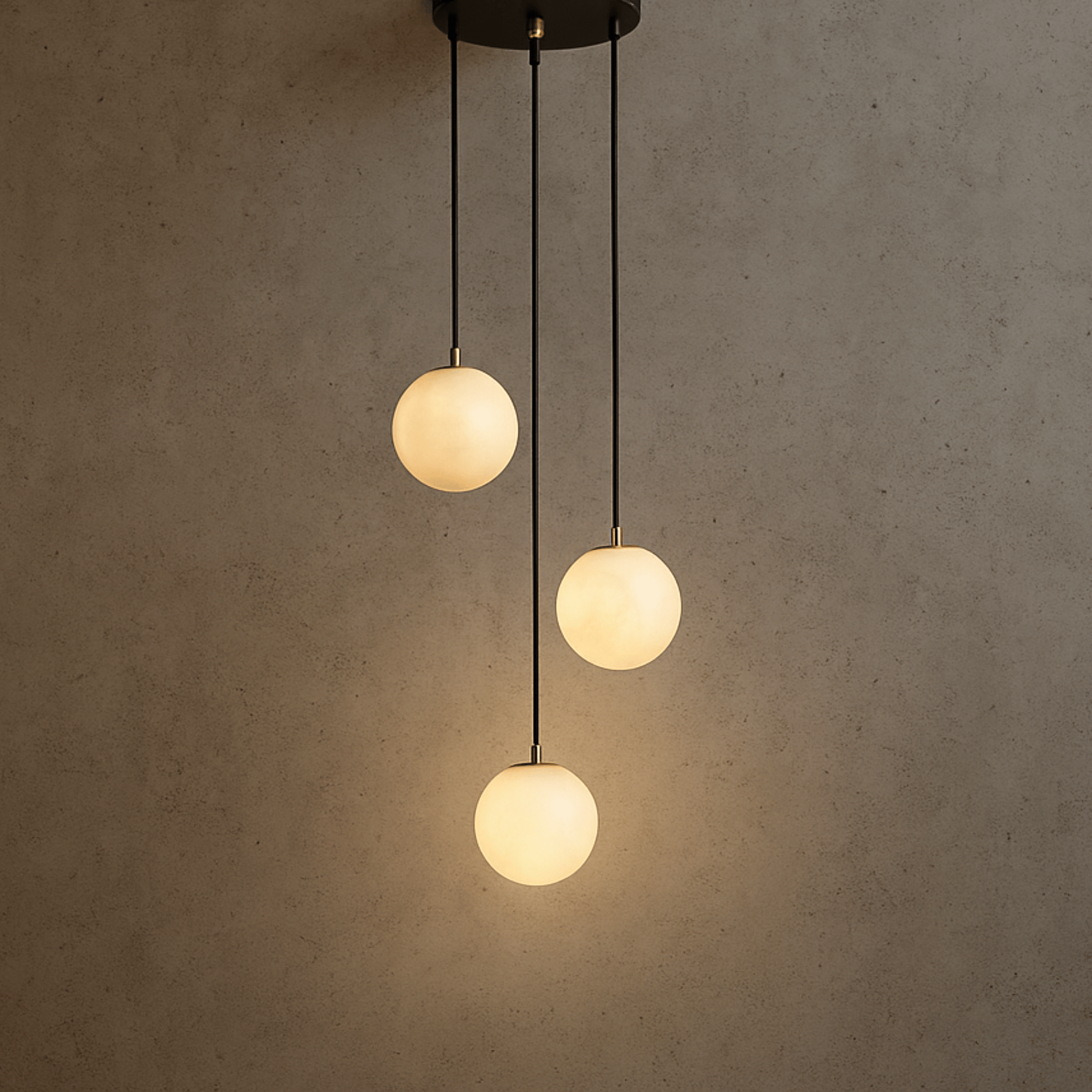 Stigna LED Stair Chandelier Acrylic Sphere Light, Chandeliers, Modern