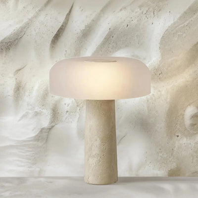 Translation missing: de.Marble Mushroom Table Lamp with Frosted Glass LED, Lamps, Svalna