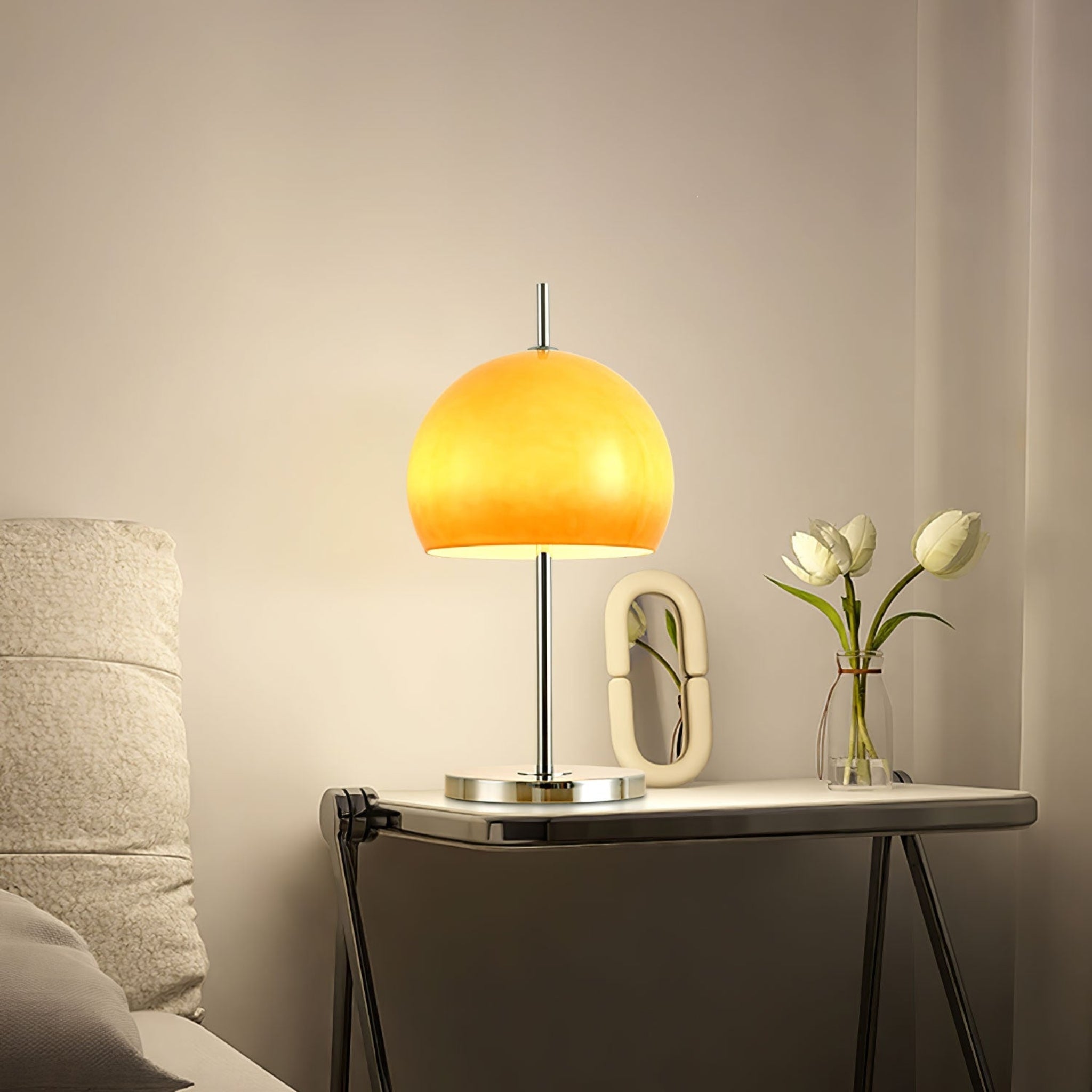 Retro Mushroom Table Lamp with Stained Glass Shade, Lamps, Svampa Nordic Design
