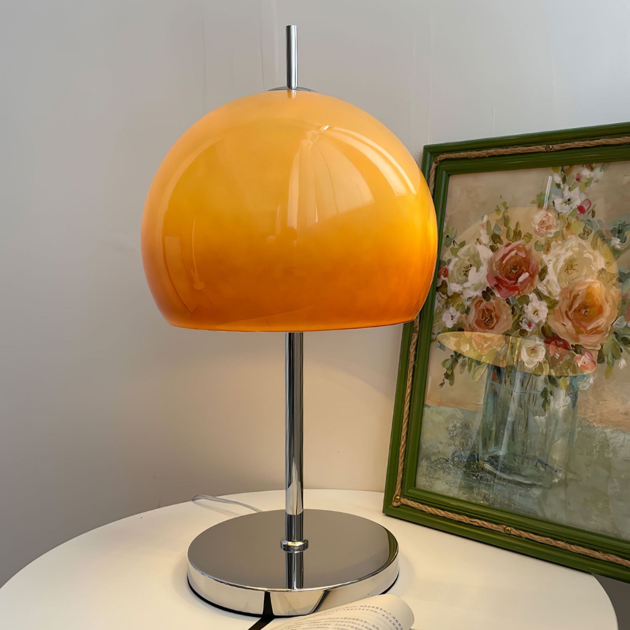 Retro Mushroom Table Lamp with Stained Glass Shade, Lamps, Svampa Nordic Design