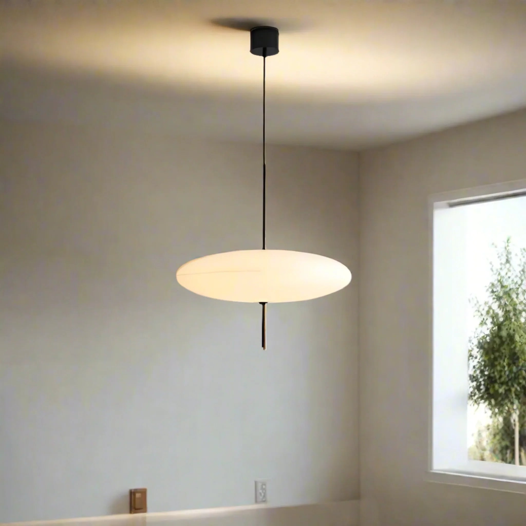Scandinavian Flying Saucer LED Pendant Light White, DIA 11.8’’ (30cm), Ceiling Fixtures, Svevlys Nordic