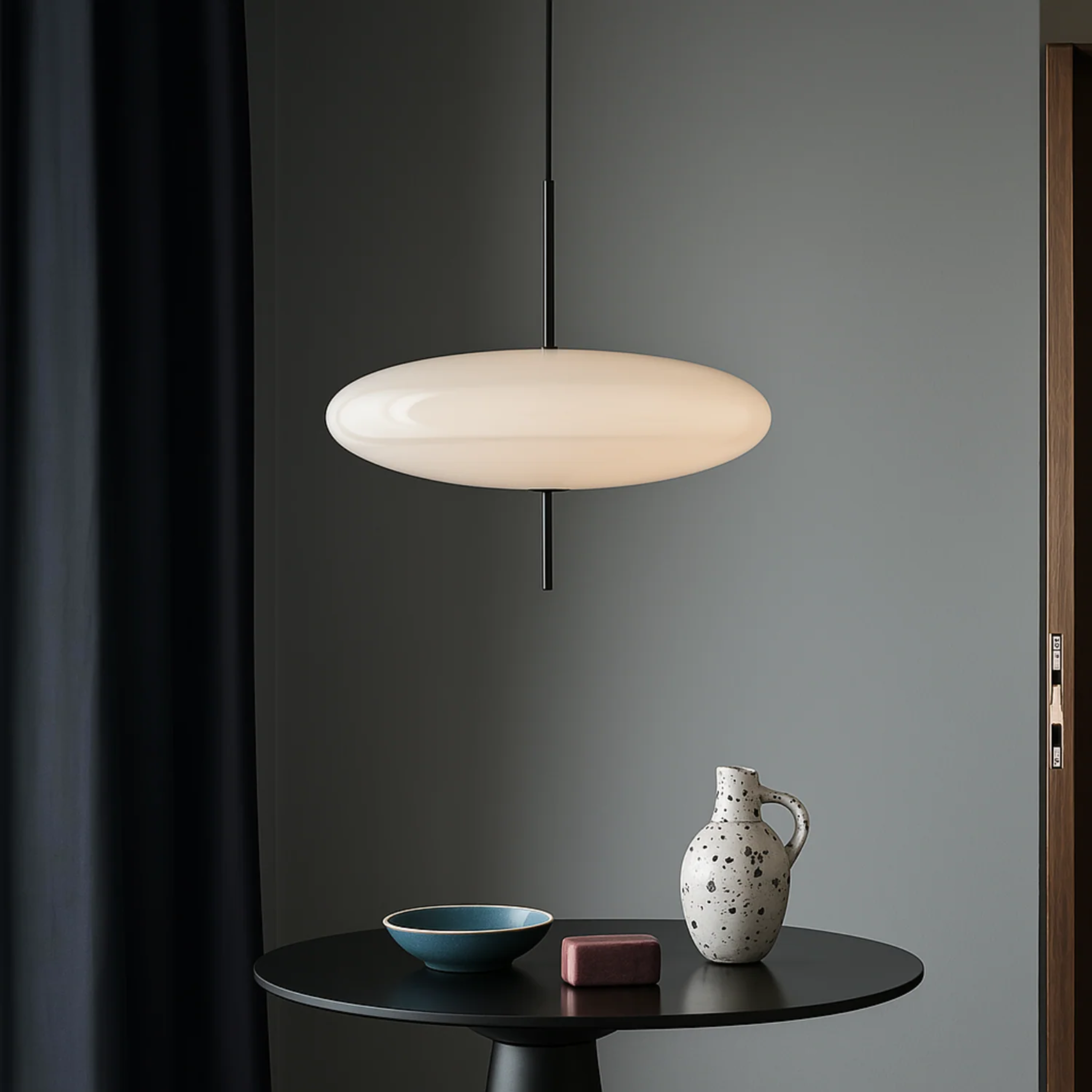 Scandinavian Flying Saucer LED Pendant Light White, Ceiling Fixtures, Svevlys Nordic