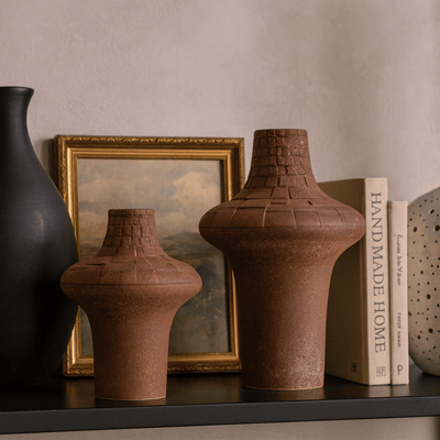 Translation missing: de.Torva Plaid Ceramic Vase Handcrafted Artisan Decor, Vases, Rustic