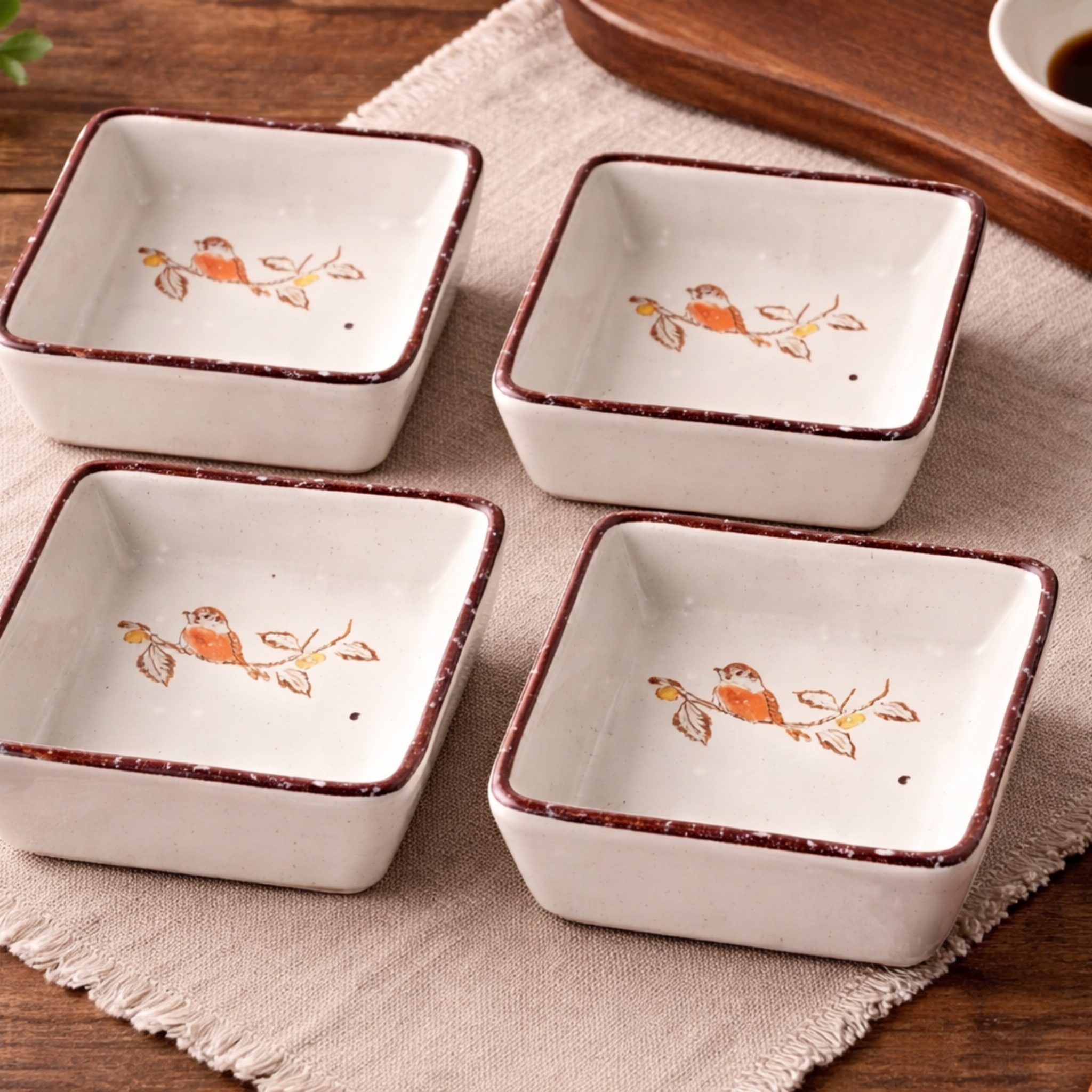 Japanese Ceramic Dipping Dish Set 4 Pieces Skonne, Dinnerware Sets, Torvid Dishes