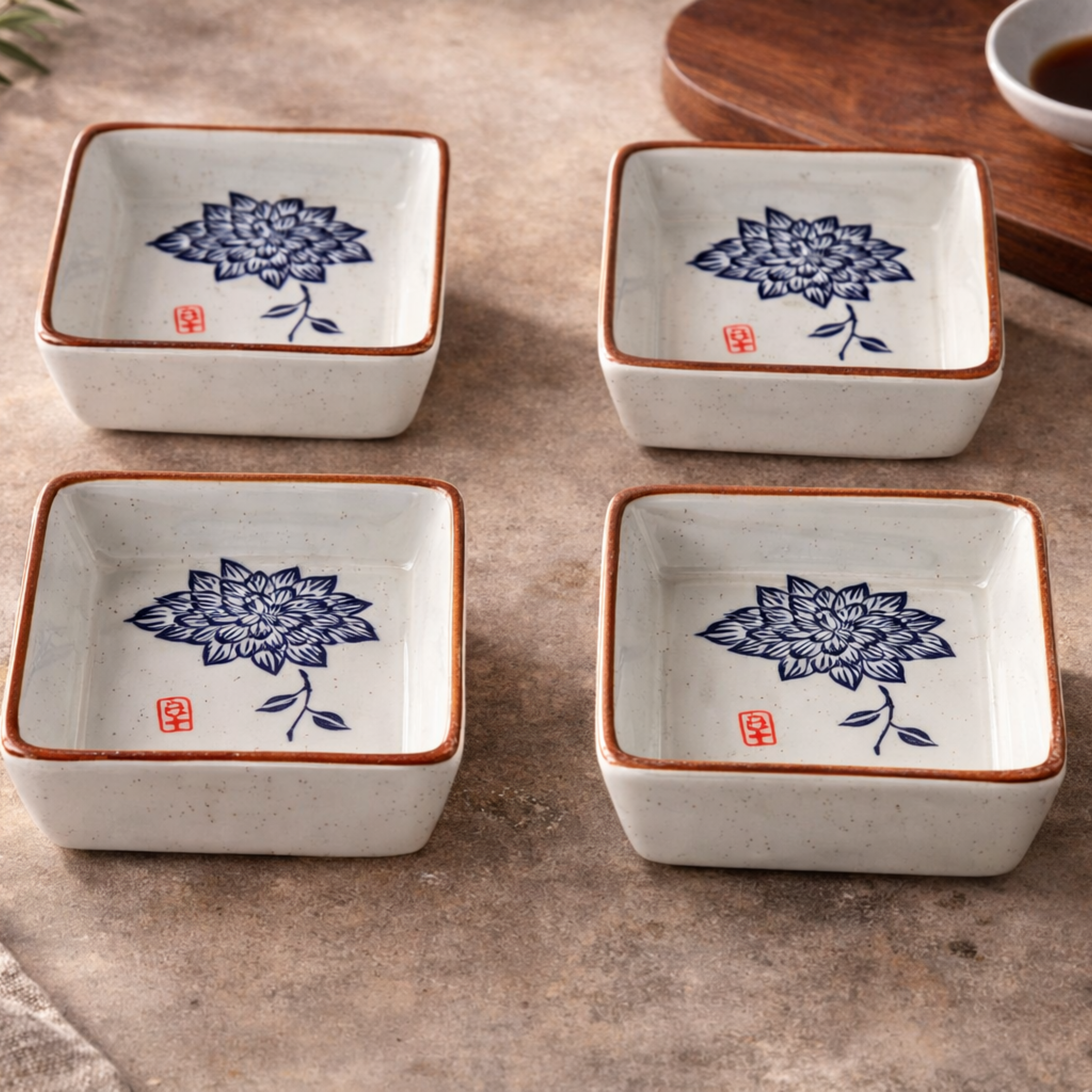 Japanese Ceramic Dipping Dish Set 4 Pieces Skonne, Dinnerware Sets, Torvid Dishes