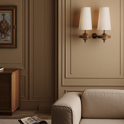 Translation missing: de.Tviljo Dual Fabric LED Wall Lamp Warm Nordic, Light Fixtures