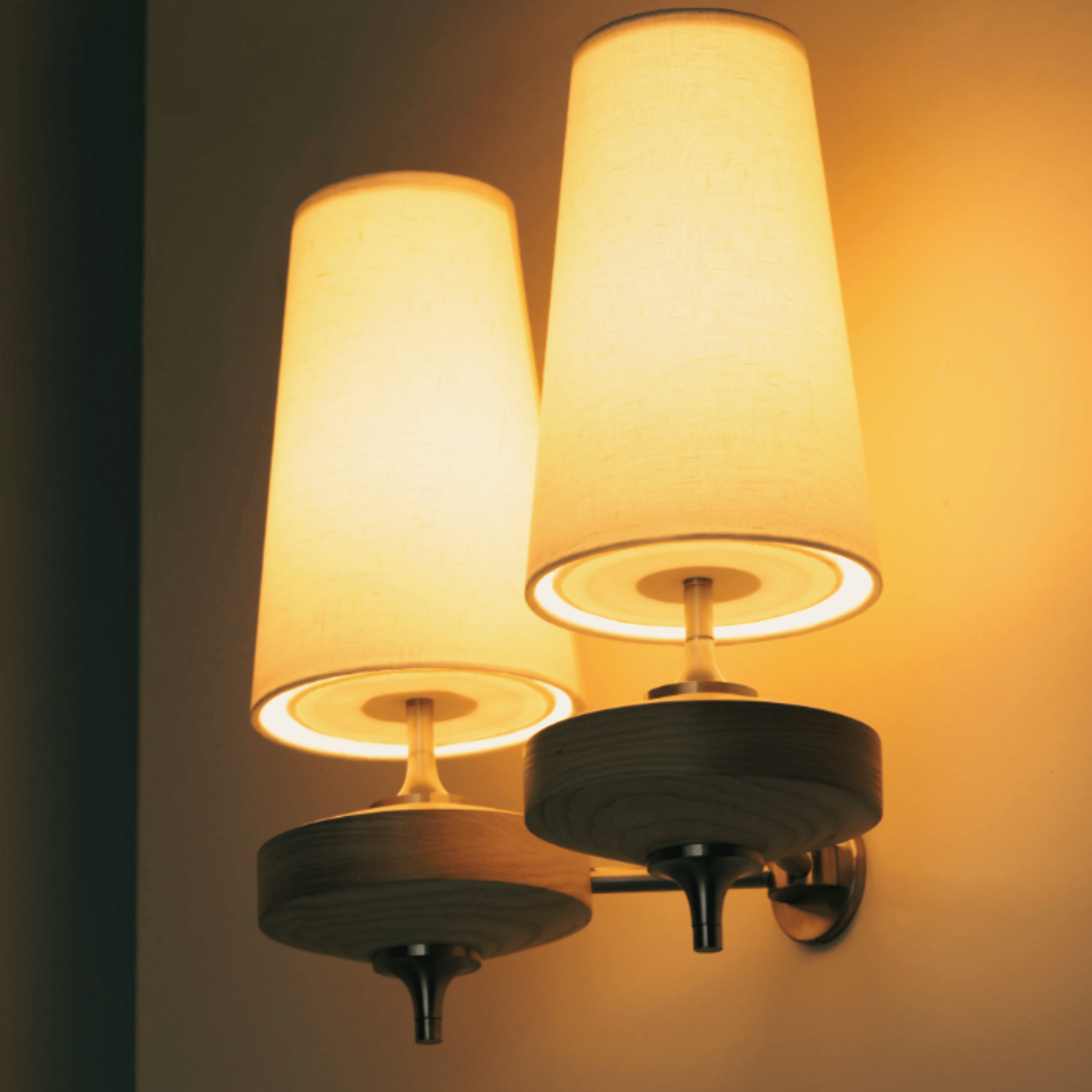 Tviljo Dual Fabric LED Wall Lamp Warm Nordic, Light Fixtures