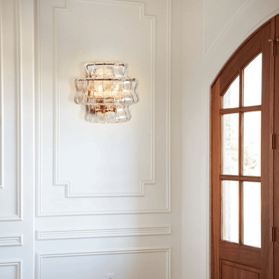 Translation missing: de.Vågla Dimmable Clear Glass Wall Sconce — 4 Finishes, Light Fixtures, Sculptural