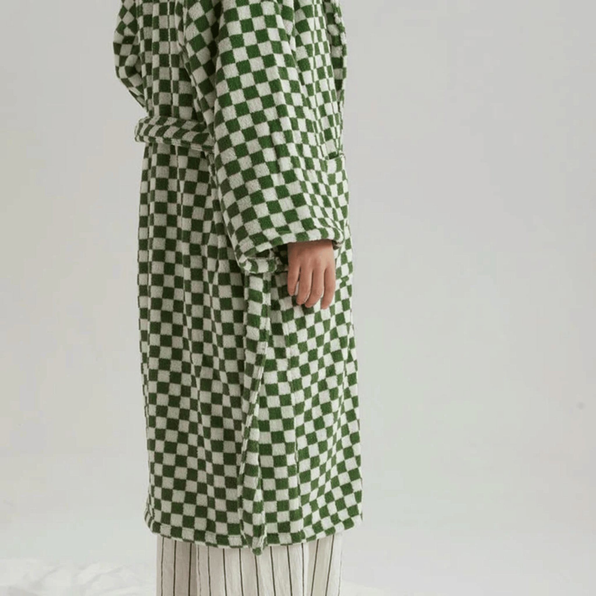 Luxury Organic Cotton Jacquard Bathrobe | Skonne, Robes, Varda
