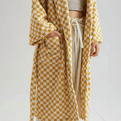 Translation missing: de.Luxury Organic Cotton Jacquard Bathrobe | Skonne, Robes, Varda