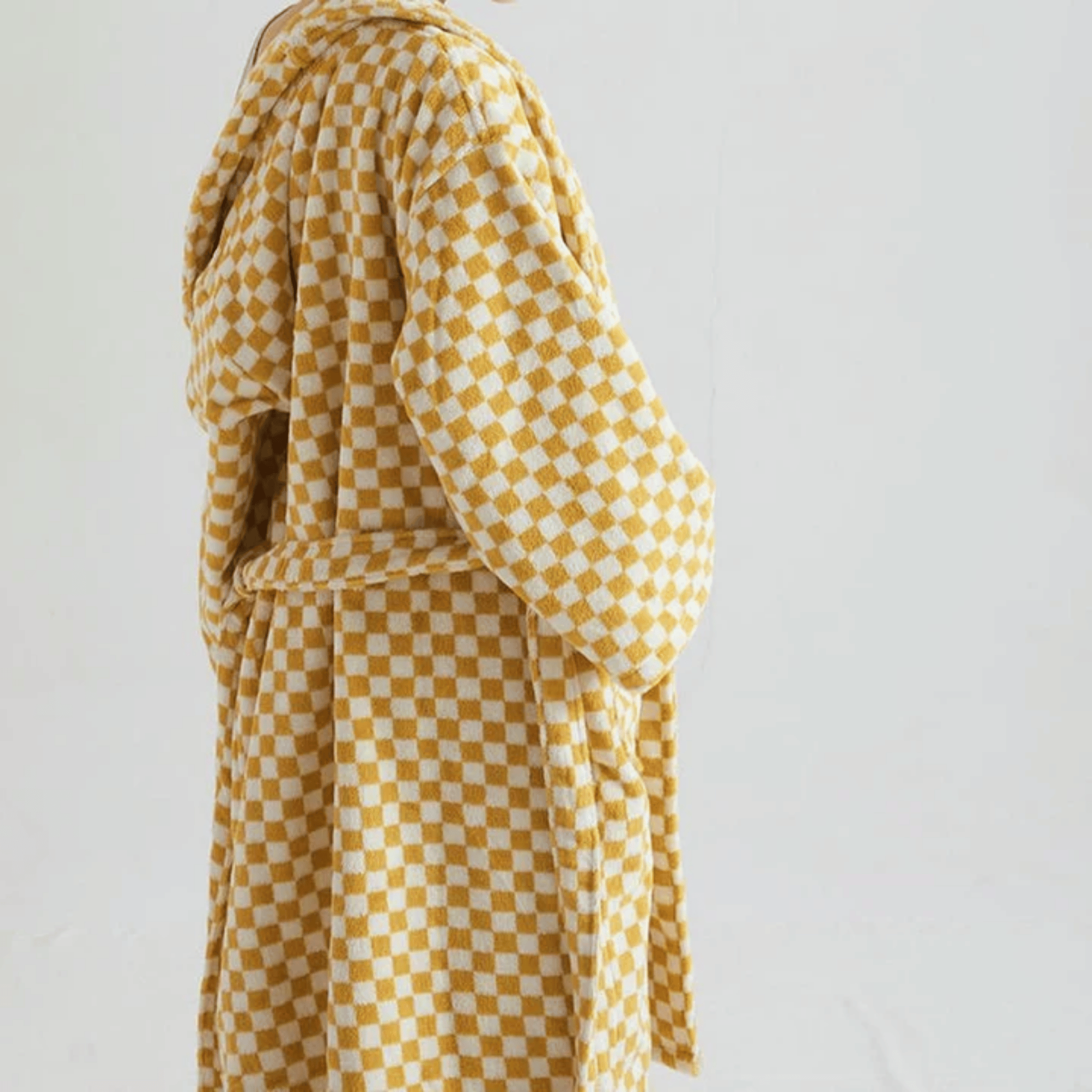 Luxury Organic Cotton Jacquard Bathrobe | Skonne, Robes, Varda