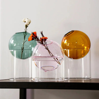 Translation missing: de.Nordic Borosilicate Glass Flower Vase by Skonne, Vases, Vårka Round for Flowers
