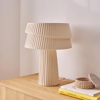 Translation missing: de.Knitted Linen Table Lamp Warm Nordic Ambient Glow, Lamps, Vevla Textured